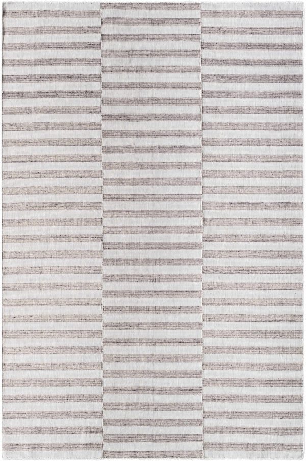 Sample Melva Brown Striped Area Rug Hot on Sale