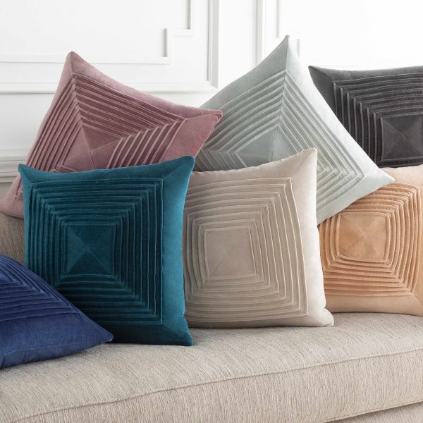 Lefors Navy Square Throw Pillow Online now - Image 5