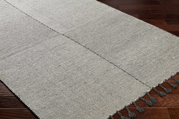 Abhay Gray Wool Area Rug - Clearance Hot on Sale - Image 3