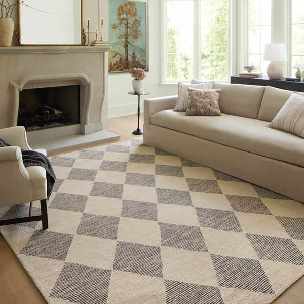 Loloi Francis FRA-01 Beige Charcoal Wool Rug on Sale