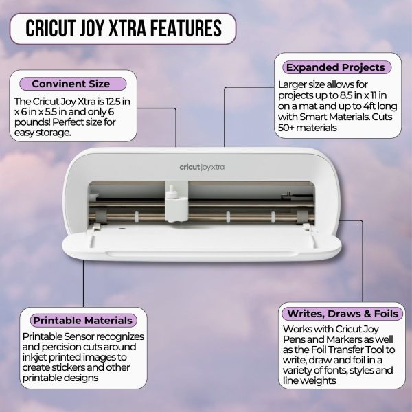 Cricut Joy Xtra Machine with EasyPress 3 9x9 and Heat Press Materials Bundle For Discount - Image 2