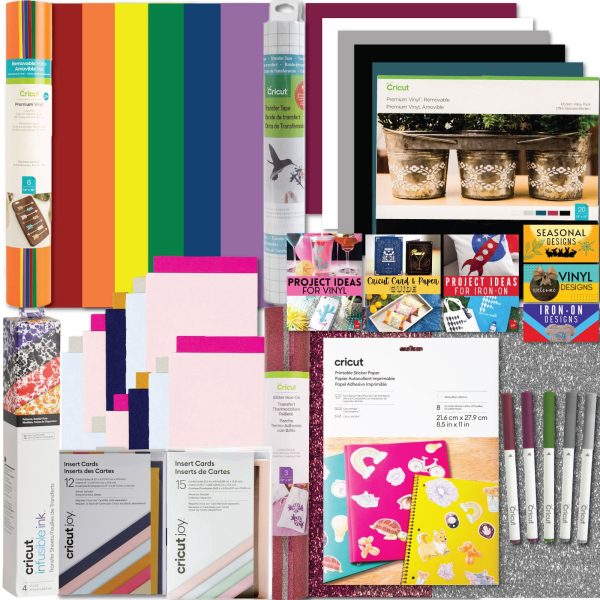 Cricut Deluxe All-in-One Materials & Accessories Bundle for Cricut Explore Air & Maker Cheap