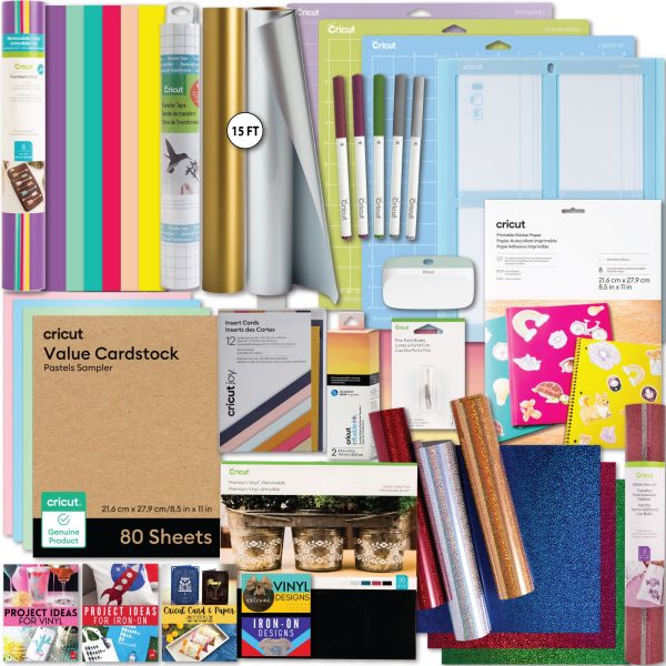 Cricut Ultimate All-in-One Materials & Accessories Bundle for Cricut Explore Air & Maker For Cheap