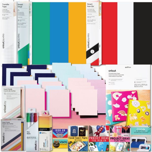 Cricut Deluxe All-in-One Materials and Accessories Bundle for Cricut Joy Xtra Machines Sale
